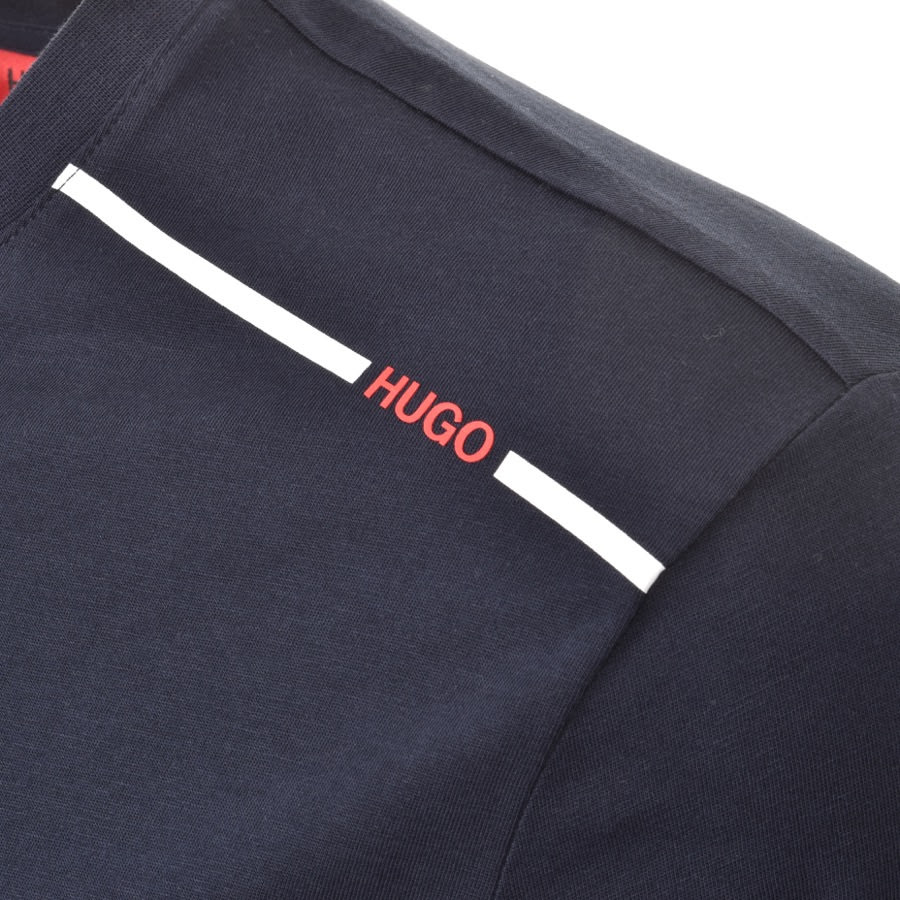Alternative Image for ProductHUGO Dyrtid Crew Neck Short Sleeve T Shirt Navy3